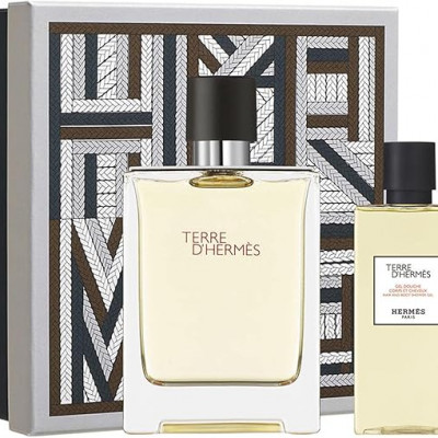 HERMES TERRE D'HERMES FOR MEN SET EAU DE TOILETTE 100ML + HAIR&BODY SHOWER GEL 80ML