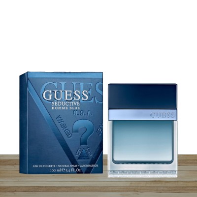 GUESS Fragrance Seductive Homme Blue Eau De Toilette Spray for Men, 3.4 fl oz