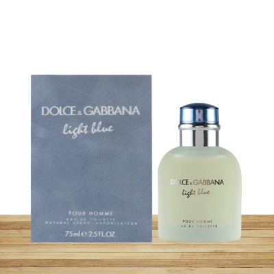 DOLCE & GABBANA LIGHT BLUE POUR HOMME FOR MEN EAU DE TOILETTE 75ML